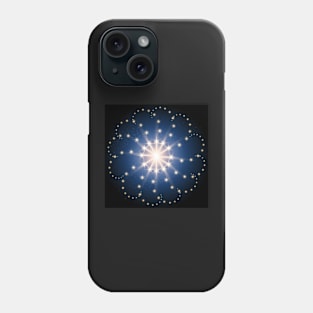 Luxury festive pattern with shiny golden stars Phone Case