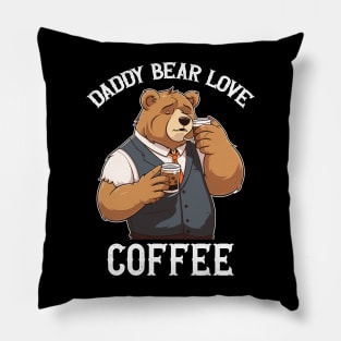 Daddy bear love coffee Pillow