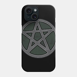 Grey Stone Effect Pentagram Phone Case