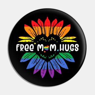 Gay Pride Free Mom Hugs Flag Lgbtq Mama Pin