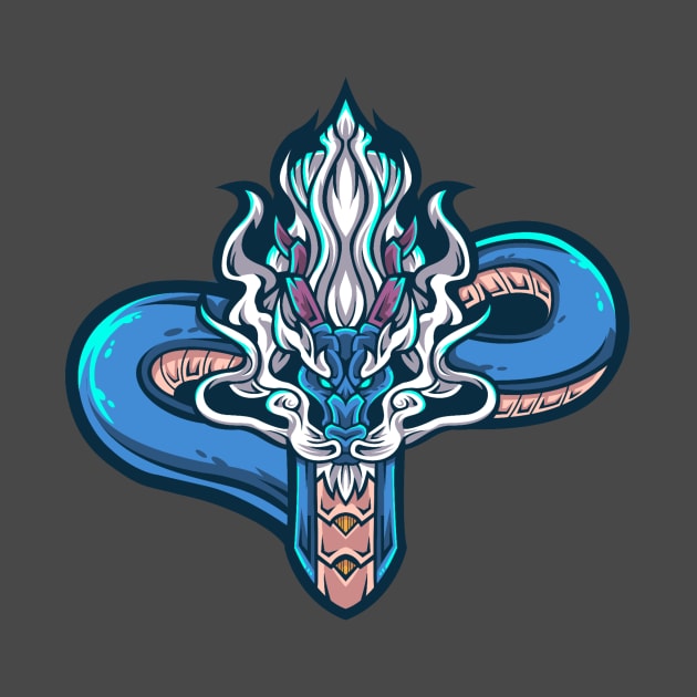 Blue Dragon by Wavey's