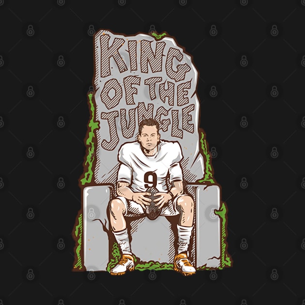 Joe Burrow King Of The Jungle by Chunta_Design