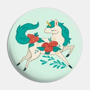 Unicorn Flowers Pin