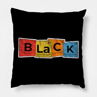 Black Element - Periodic Table Pillow