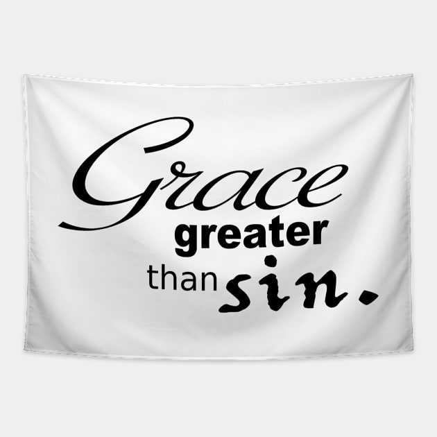 Grace Greater than Sin Tapestry by A2Gretchen