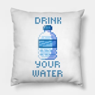 Pixel water bottle Pillow