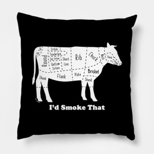 I'd smoke that (White) [Rx-TP] Pillow