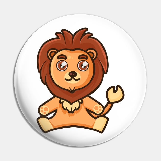 Baby Lion Pin by onama.std