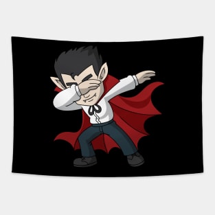 Halloween Dabbing Vampire Tapestry