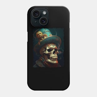 Spooky Evil Clown Skull Phone Case