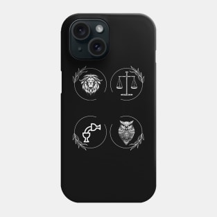 The 4 Virtues of Stoicism Phone Case