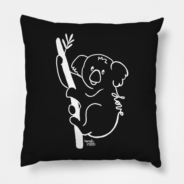 Koala bear - Love Animals Pillow by Aurealis