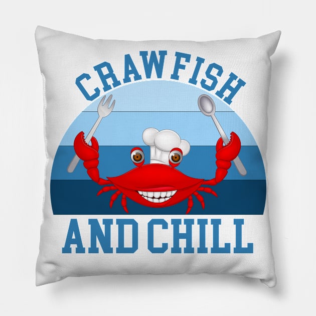 Crawfish and chill Pillow by Magic Arts