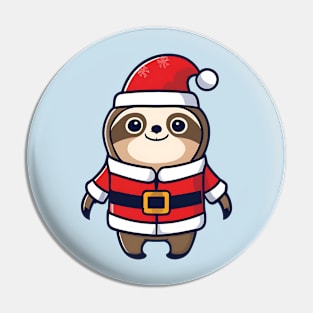 Sloth Christmas Pin