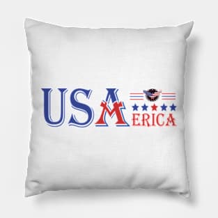 usa merica 5stars american bald eagle 4th of july Pillow