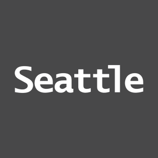 Seattle Minimal Typography T-Shirt