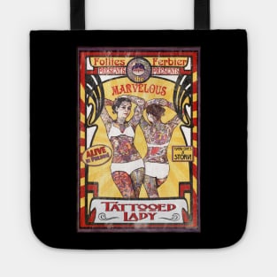 The Tattooed Lady Sideshow Poster Tote