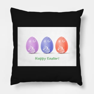 Happy Easter Greeting Card Pillow