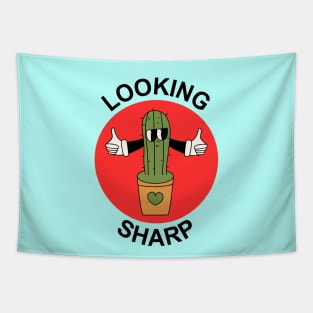 Looking Sharp | Cactus Pun Tapestry