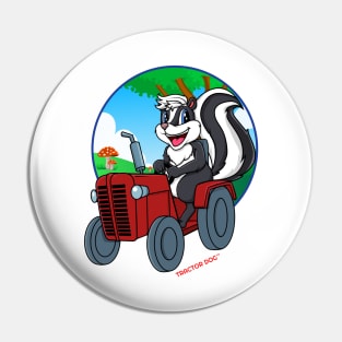 Tractor Critters Skunk Pin