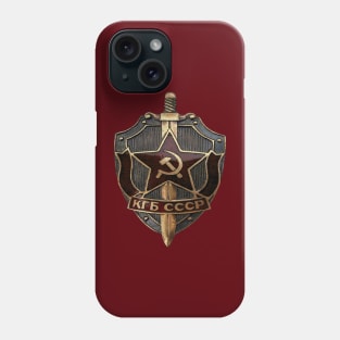 Soviet KGB Badge Transparent Background Phone Case