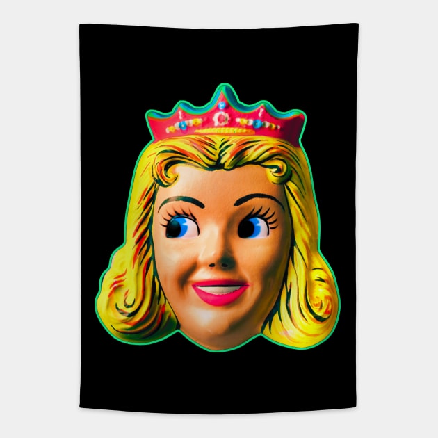 Princess Mask Tapestry by TJWDraws