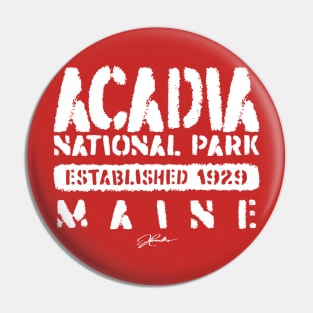 Acadia National Park, Established 1929, Maine Pin