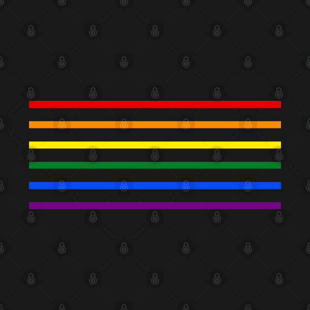 Pride Rainbow Stripes by InfiniTee Design