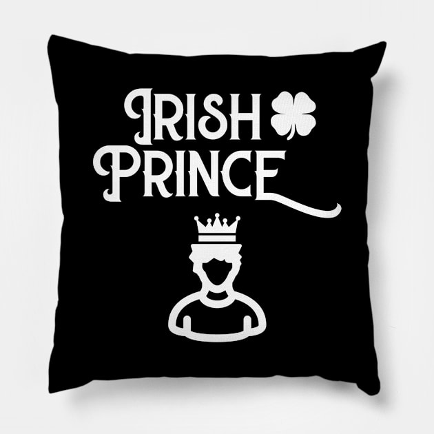 Irish Prince Funny St Patricks Day Pillow by trendingoriginals