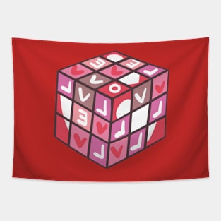 Love Rubik's Cube Tapestry