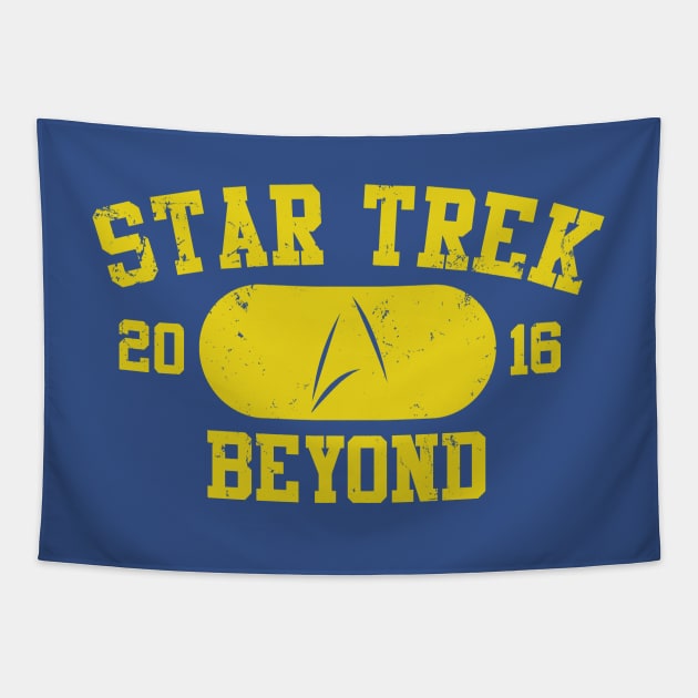 Star Trek Beyond Vintage Tee Tapestry by finnyproductions