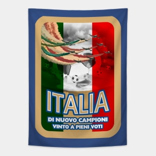 Italia European Football Won with Flying Colours Tapestry