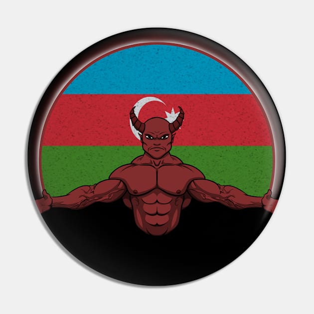 Devil Azerbaijan Pin by RampArt