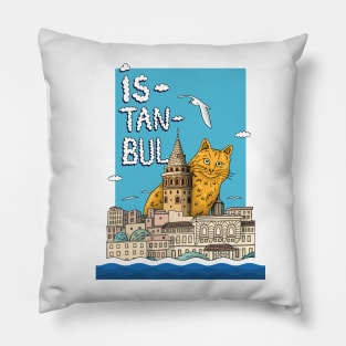 istanbul cat, cute cat, cat lover Pillow