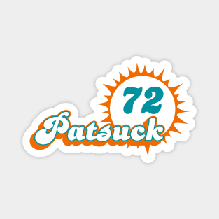 Patsuck Jetsuck Billsuck 1972 Miami Dolphins Magnet