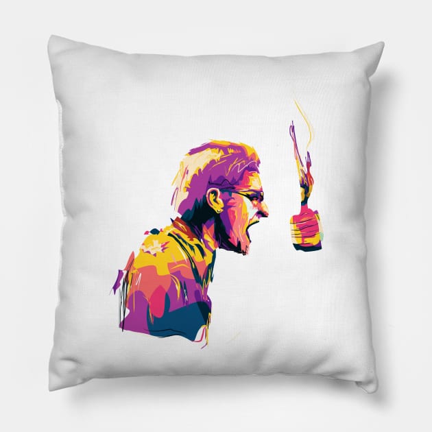 Chester colorful art Pillow by Shuriken