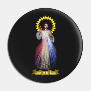 Jesus Divina Misericordia Spanish Pin