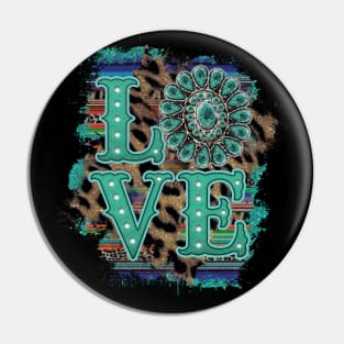 Love Turquoise Pin