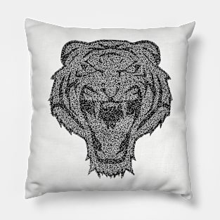 Tiger B/W Caosificado Pillow