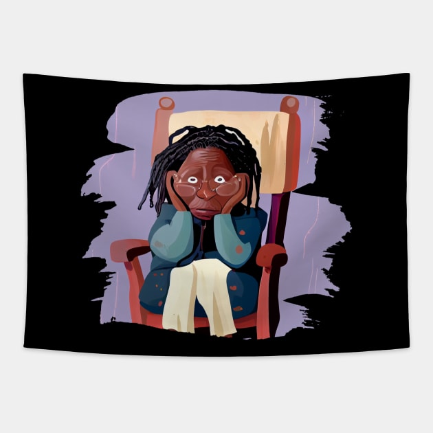 Whoopi Goldberg Tapestry by Pixy Official