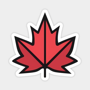 Funky Maple Leaf Magnet