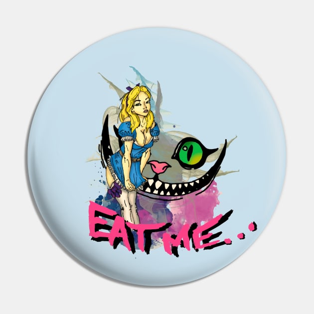 Sexy  Alice in Wonderland Pin by AmurArt