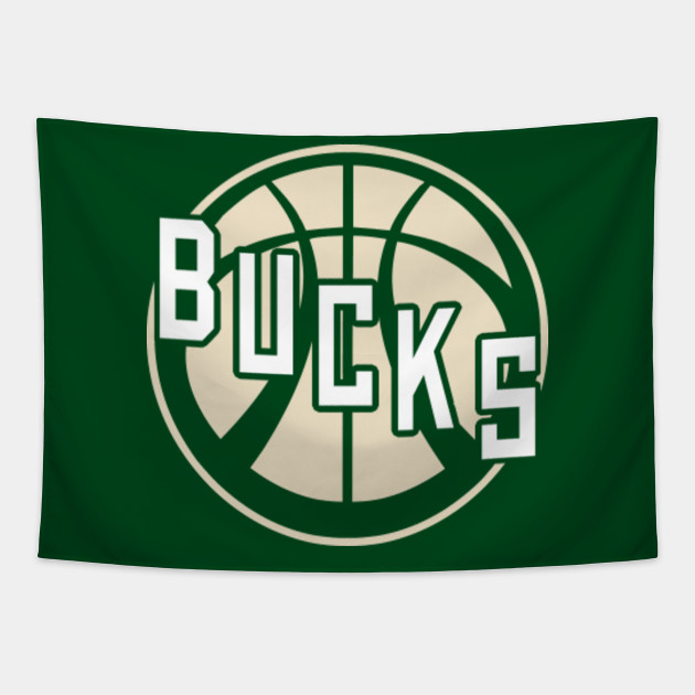 Bucks Basketball Vintage Green Logo Milwaukee Bucks Tapestry Teepublic