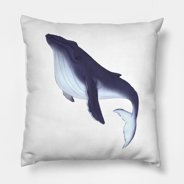 Humpback whale Pillow by PaulaBS