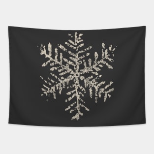 Vintage Snowflake T-Shirt Winter Holiday Gifts Creme Tapestry