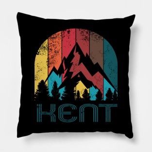 Retro City of Kent T Shirt for Men Women and Kids Pillow