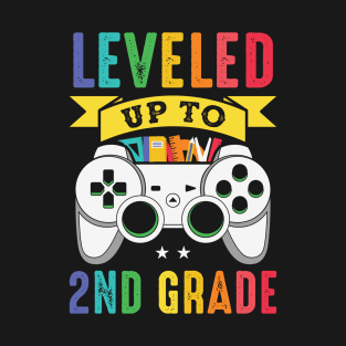 Cool Gaming Leveled Up to 2nd Grade Student T-Shirt