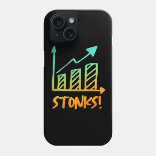 Stonks- Funny Stocks Stock Market Finance Trader Phone Case