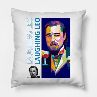 Laughing Leo Meme Pillow