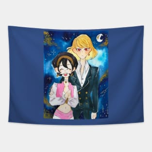 Galaxy Couple Tapestry